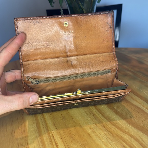 Authentic Celine Macadam Brown Continental Long Wallet - Picture 3 of 8